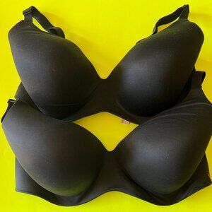 VICTORIA’S SECRET – Two Black Perfect Coverage Bras, Sized 38DDD